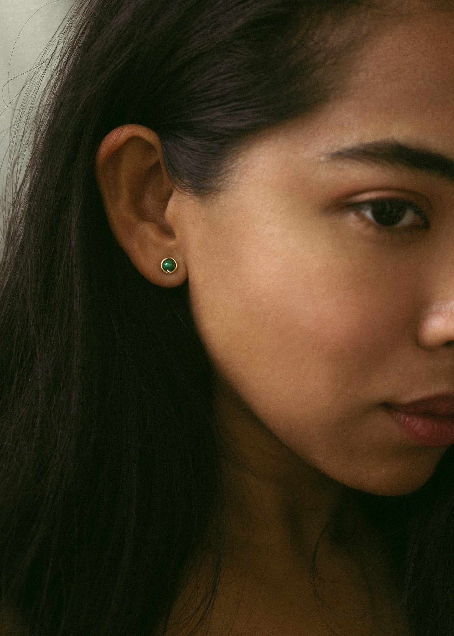 Malachite Stud Earrings