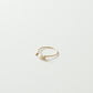 Dainty Gold-Filled Wire Ring with Freshwater Rice Pearl