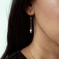 Dainty Freshwater Rice Pearl Drop Hoop Earrings