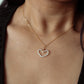 Dainty Freshwater Rice Pearl Heart Necklace