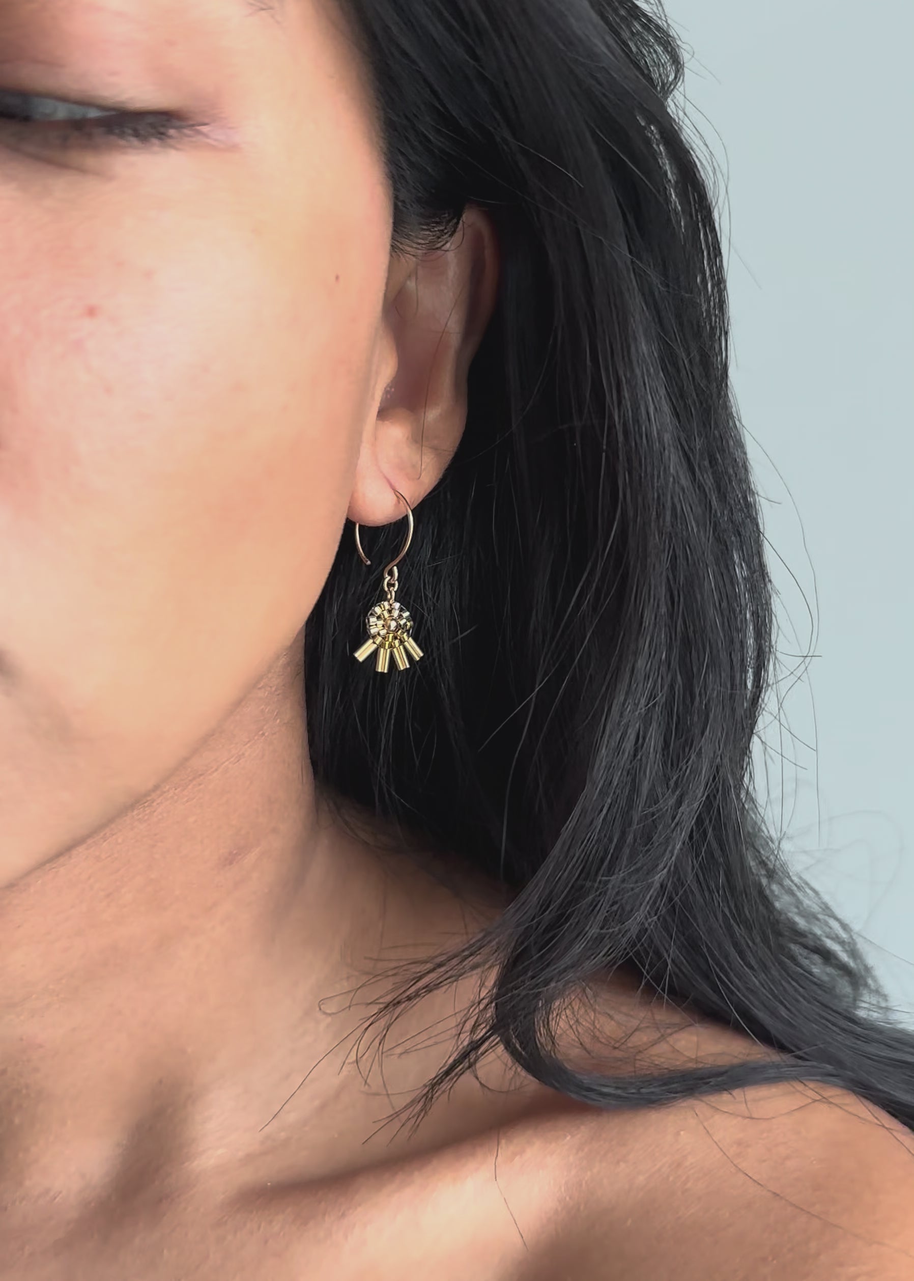 Araw Hoop Earrings in Gold