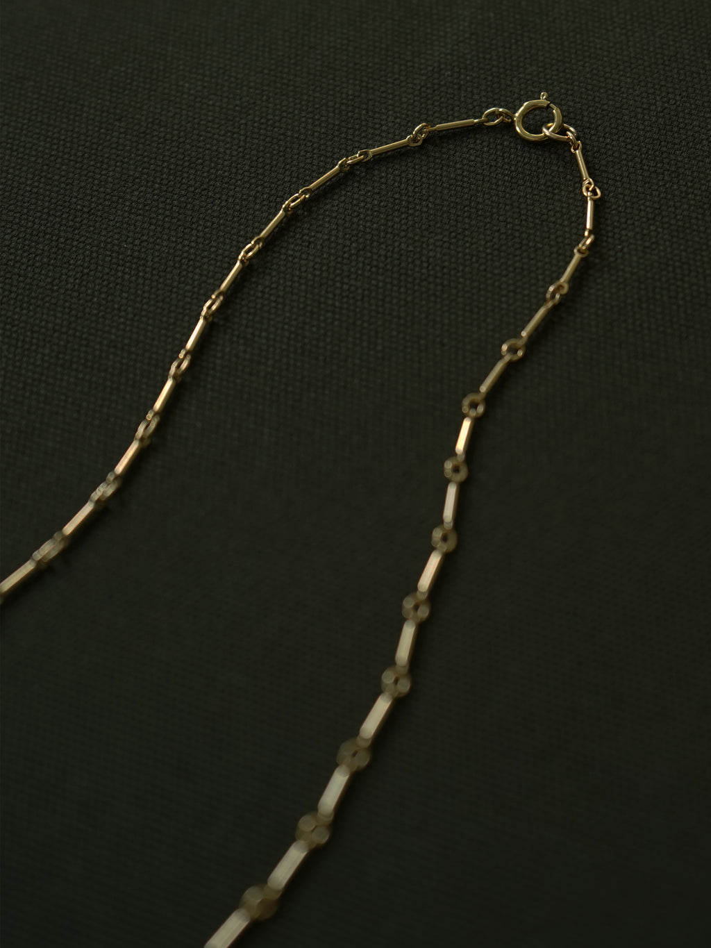 White Pearl Charm Necklace in Gold