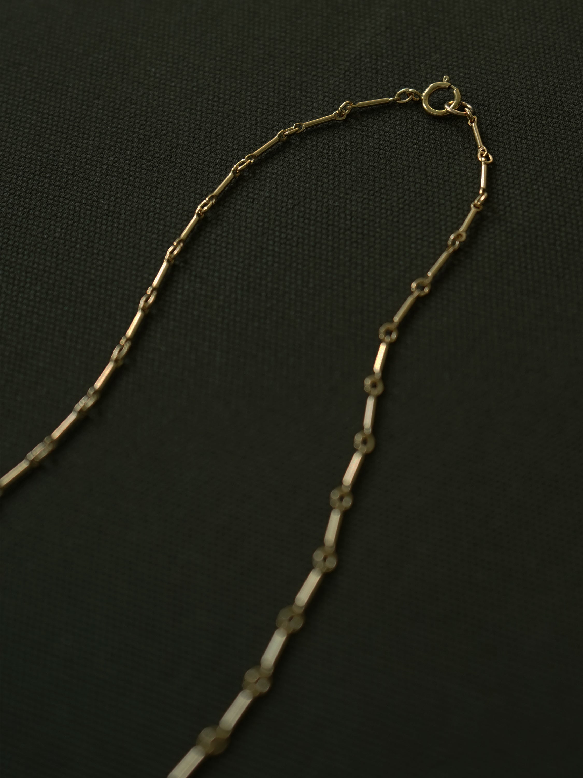 White Pearl Charm Necklace in Gold