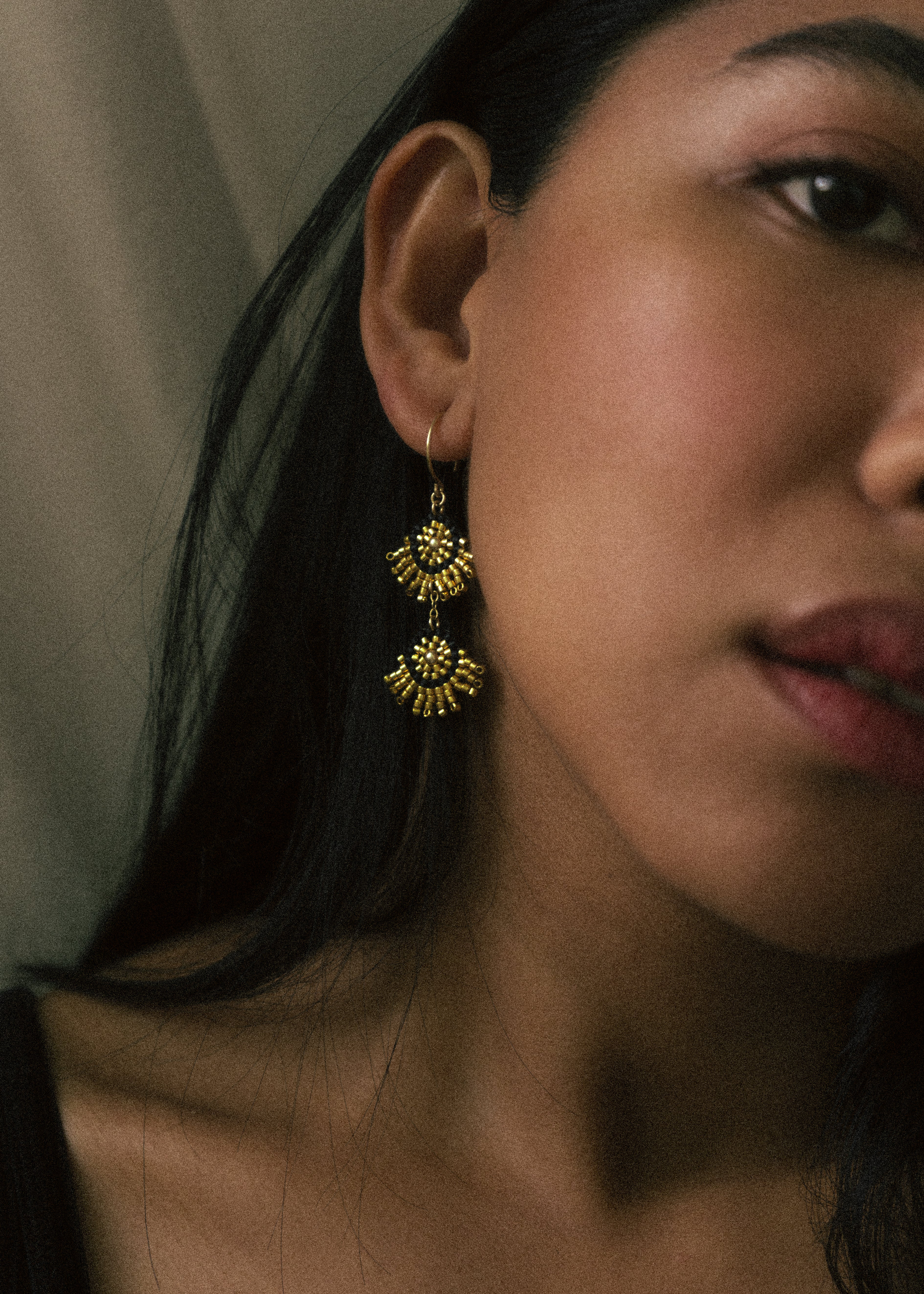 Araw Earrings in Gold